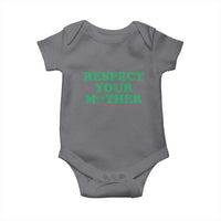 Earth Day Baby Onesie Respect Your Mother Environmental Recycling