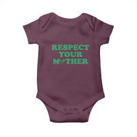 Earth Day Baby Onesie Respect Your Mother Environmental Recycling