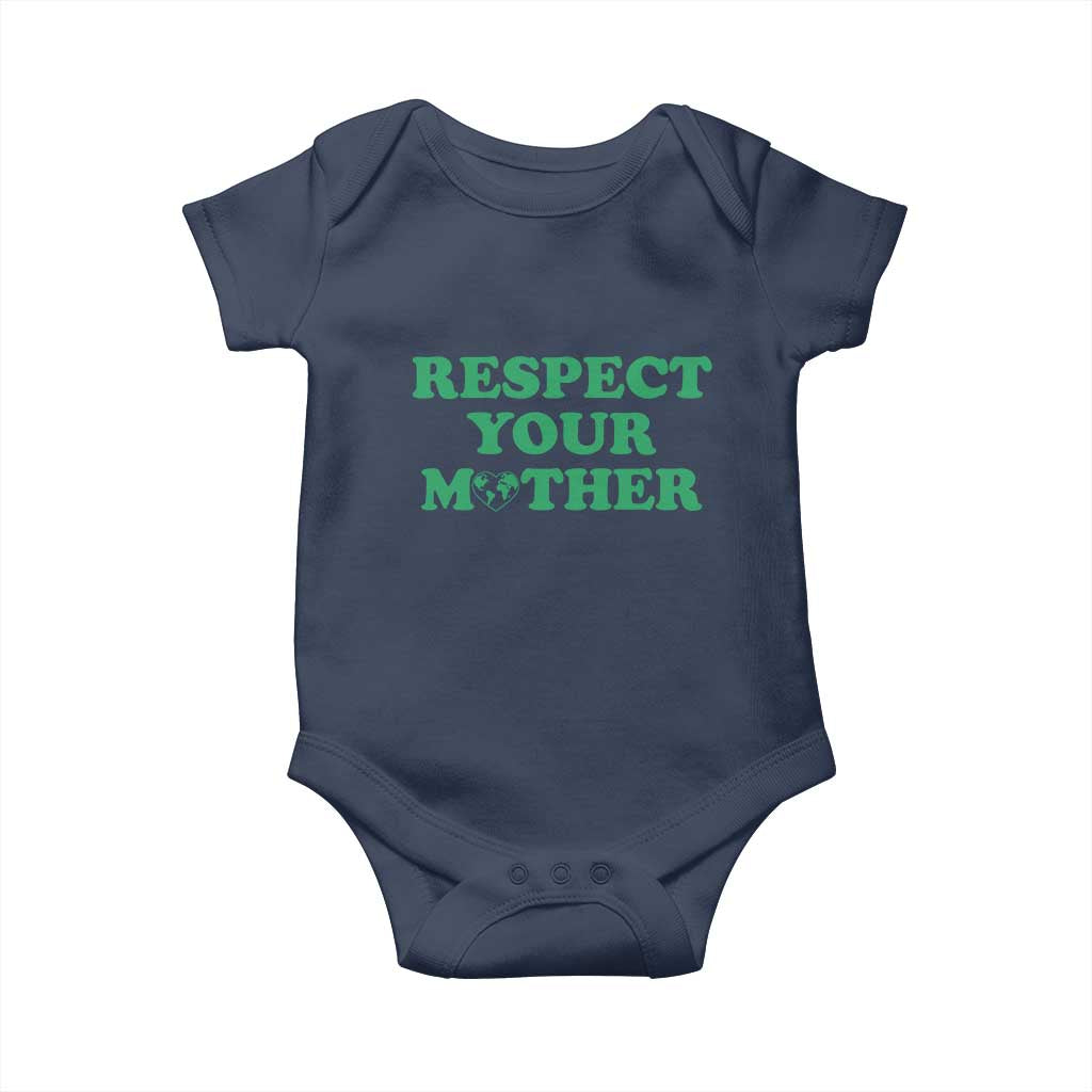 Earth Day Baby Onesie Respect Your Mother Environmental Recycling