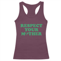 Earth Day Racerback Tank Top Respect Your Mother Environmental Recycling