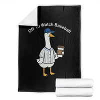Funny Baseball Mom Goose Throw Blanket Funny Sports Game Day
