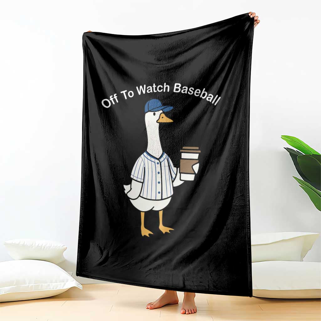 Funny Baseball Mom Goose Throw Blanket Funny Sports Game Day