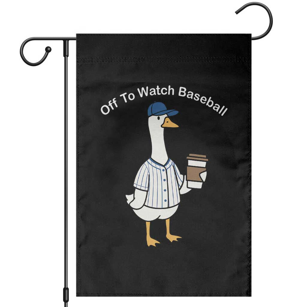 Funny Baseball Mom Goose Garden Flag Funny Sports Game Day