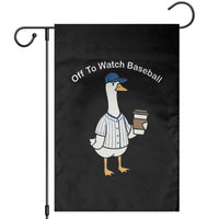 Funny Baseball Mom Goose Garden Flag Funny Sports Game Day