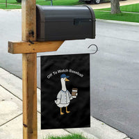 Funny Baseball Mom Goose Garden Flag Funny Sports Game Day
