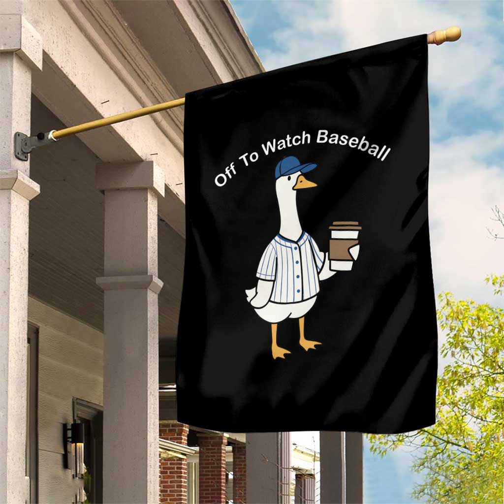 Funny Baseball Mom Goose Garden Flag Funny Sports Game Day
