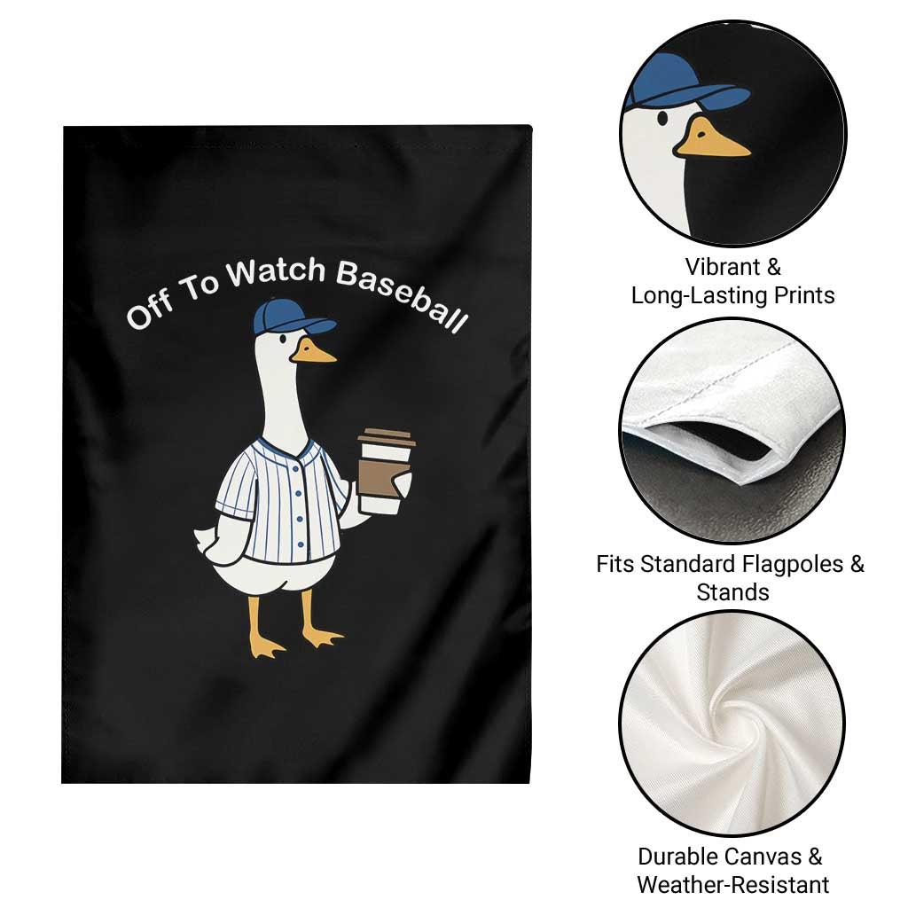 Funny Baseball Mom Goose Garden Flag Funny Sports Game Day