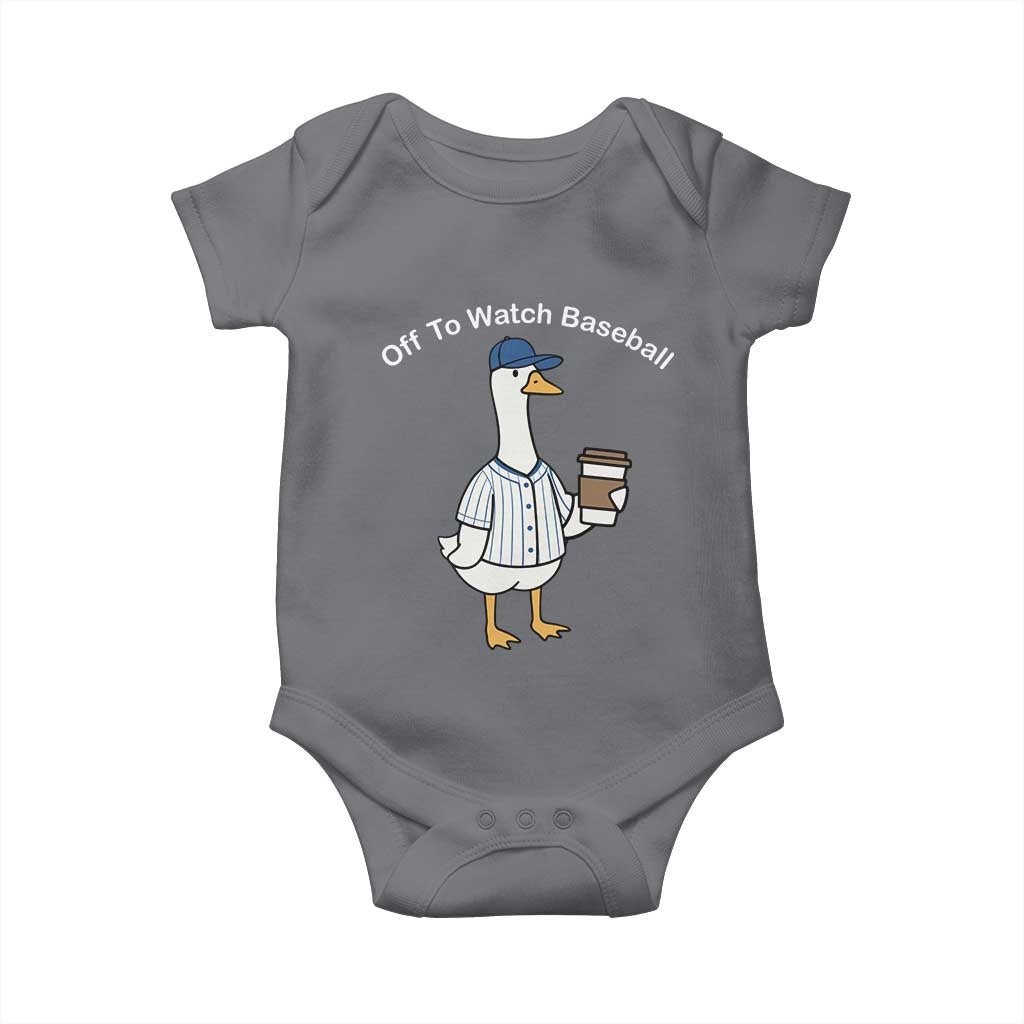 Funny Baseball Mom Goose Baby Onesie Funny Sports Game Day