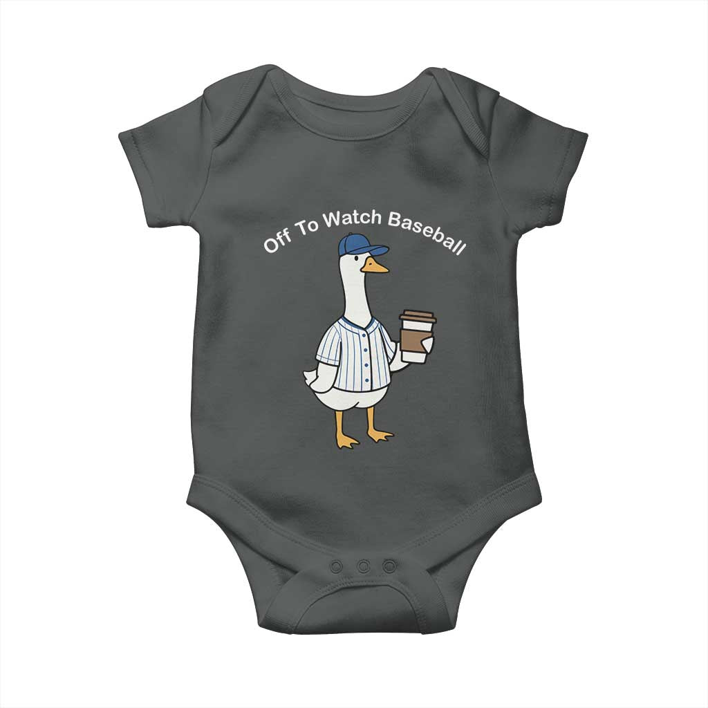 Funny Baseball Mom Goose Baby Onesie Funny Sports Game Day