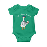 Funny Baseball Mom Goose Baby Onesie Funny Sports Game Day