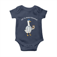 Funny Baseball Mom Goose Baby Onesie Funny Sports Game Day