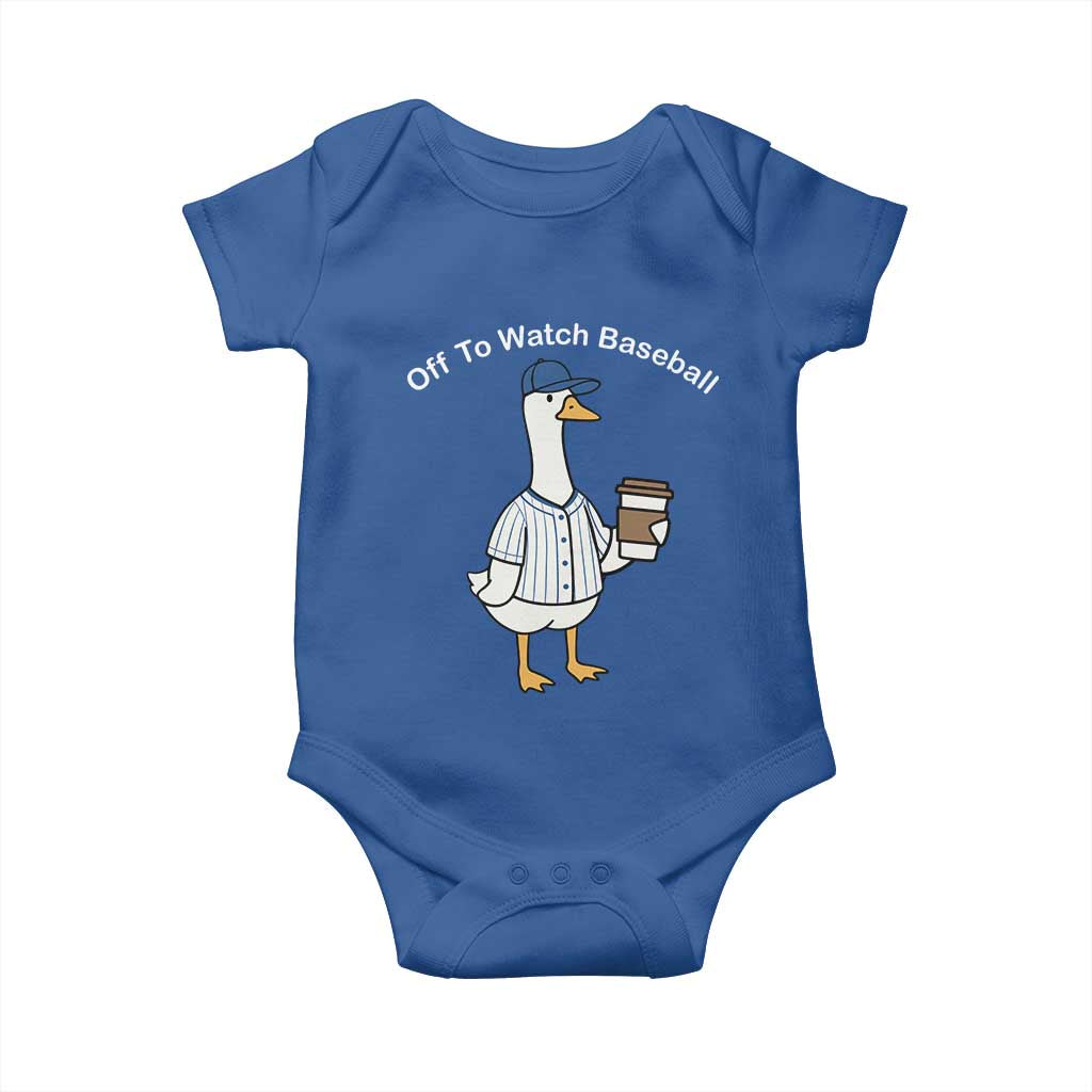 Funny Baseball Mom Goose Baby Onesie Funny Sports Game Day