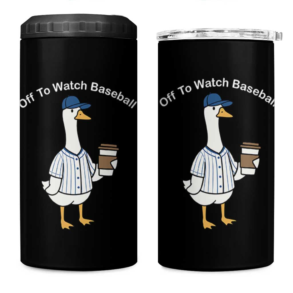 Funny Baseball Mom Goose 4 in 1 Can Cooler Tumbler Funny Sports Game Day