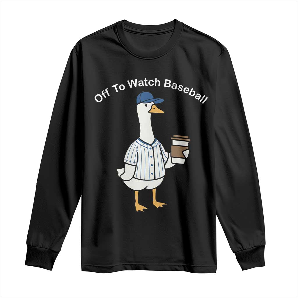 Funny Baseball Mom Goose Long Sleeve Shirt Funny Sports Game Day