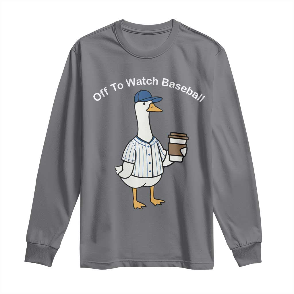 Funny Baseball Mom Goose Long Sleeve Shirt Funny Sports Game Day