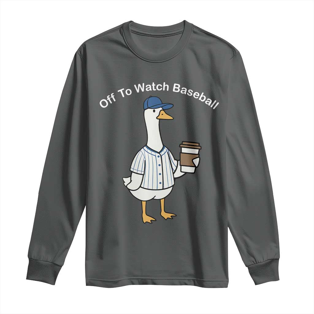Funny Baseball Mom Goose Long Sleeve Shirt Funny Sports Game Day