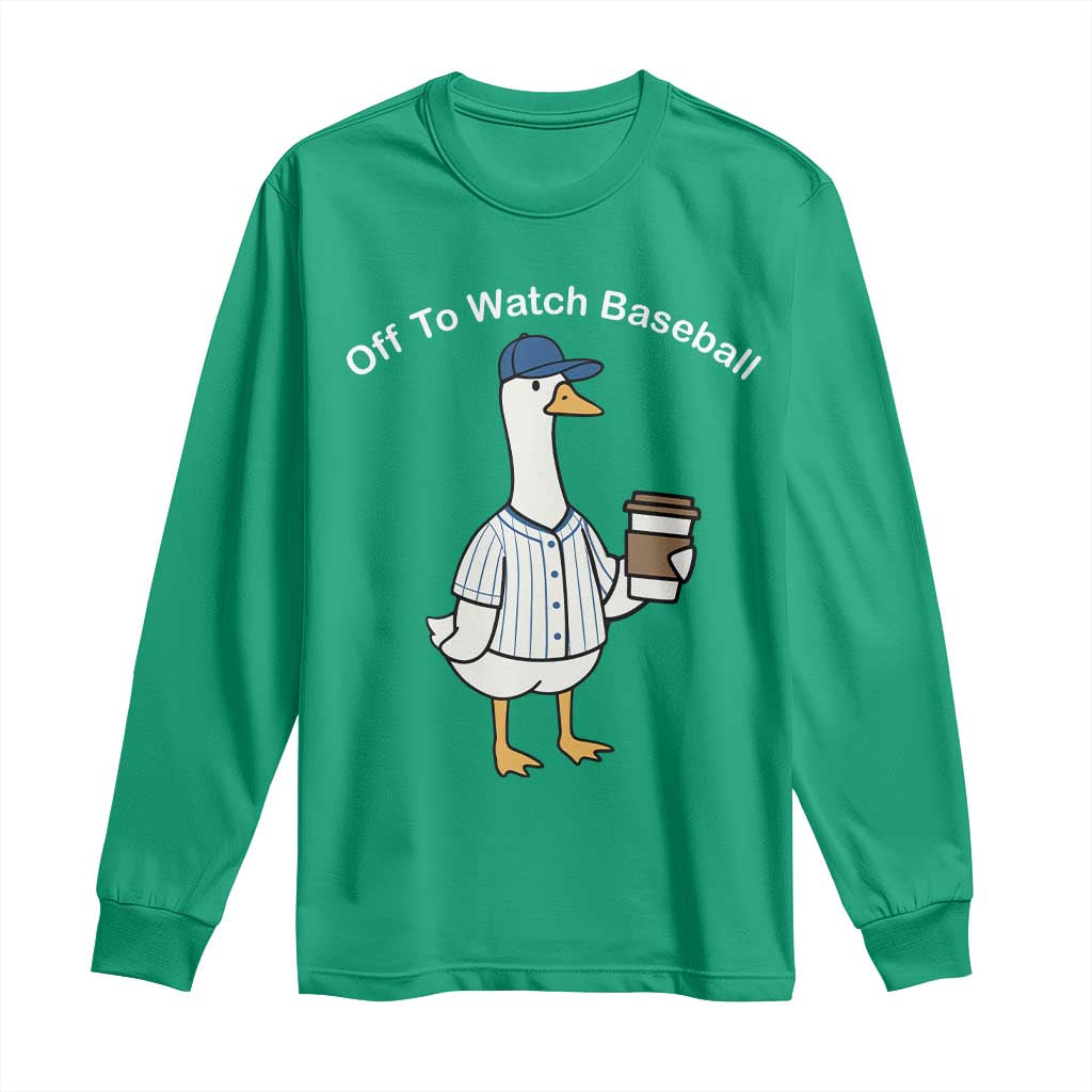 Funny Baseball Mom Goose Long Sleeve Shirt Funny Sports Game Day