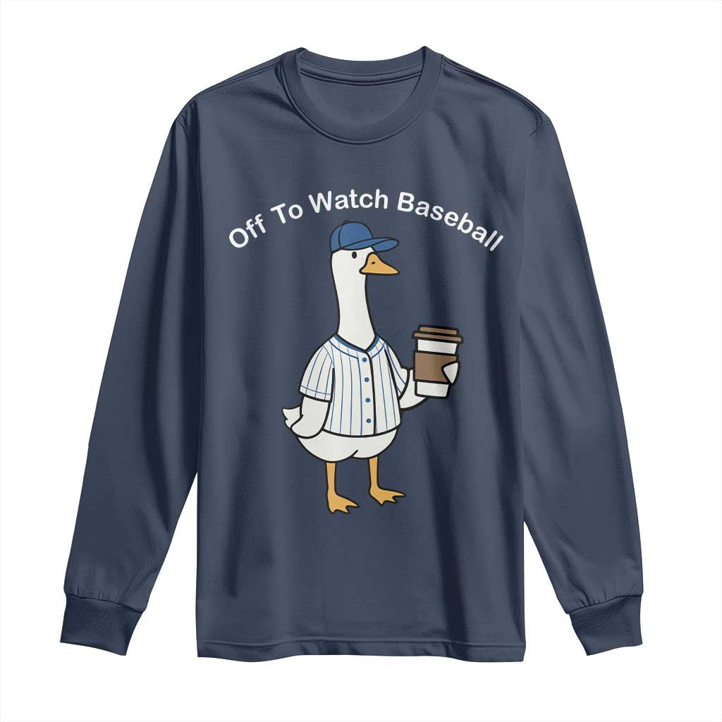 Funny Baseball Mom Goose Long Sleeve Shirt Funny Sports Game Day