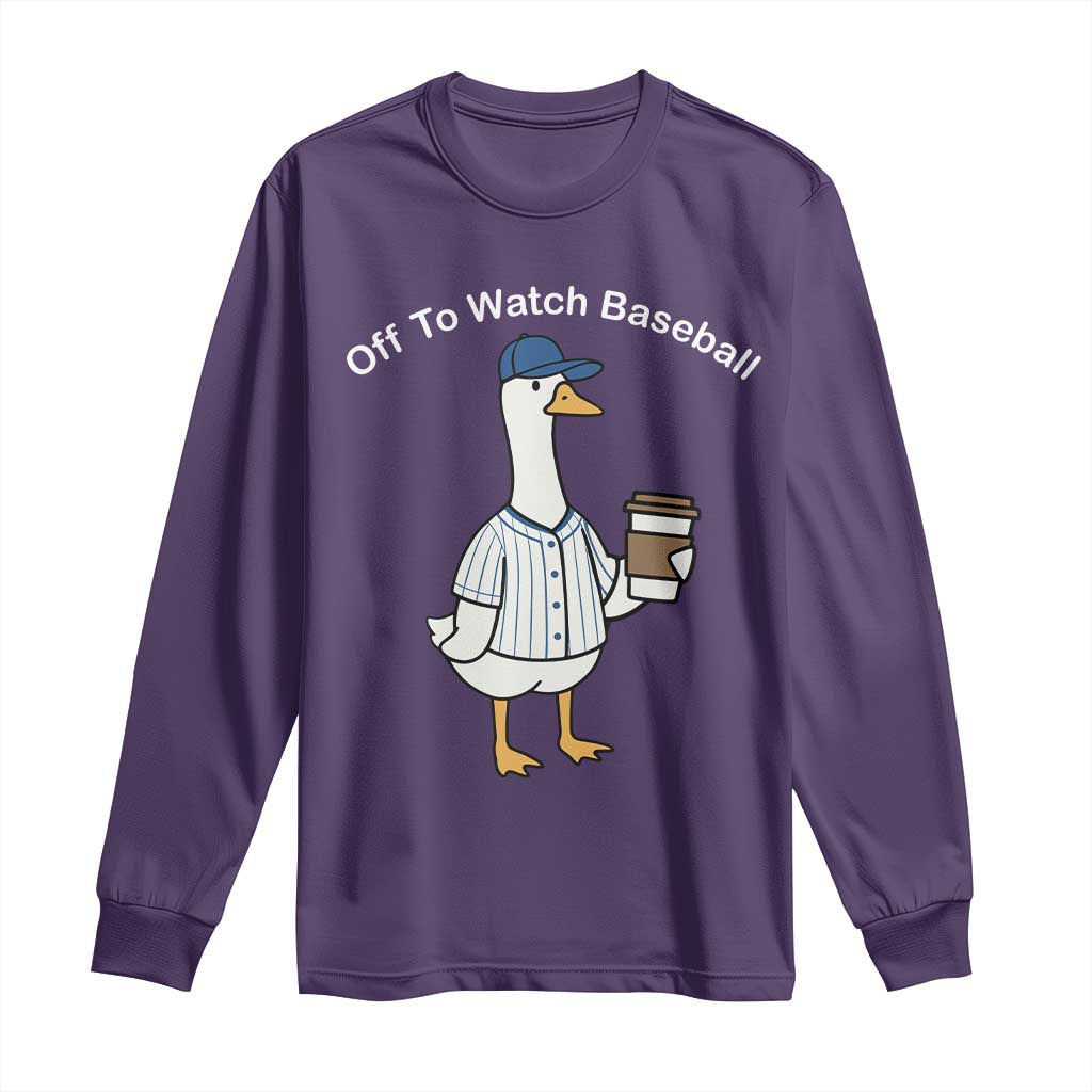 Funny Baseball Mom Goose Long Sleeve Shirt Funny Sports Game Day