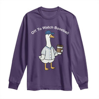 Funny Baseball Mom Goose Long Sleeve Shirt Funny Sports Game Day