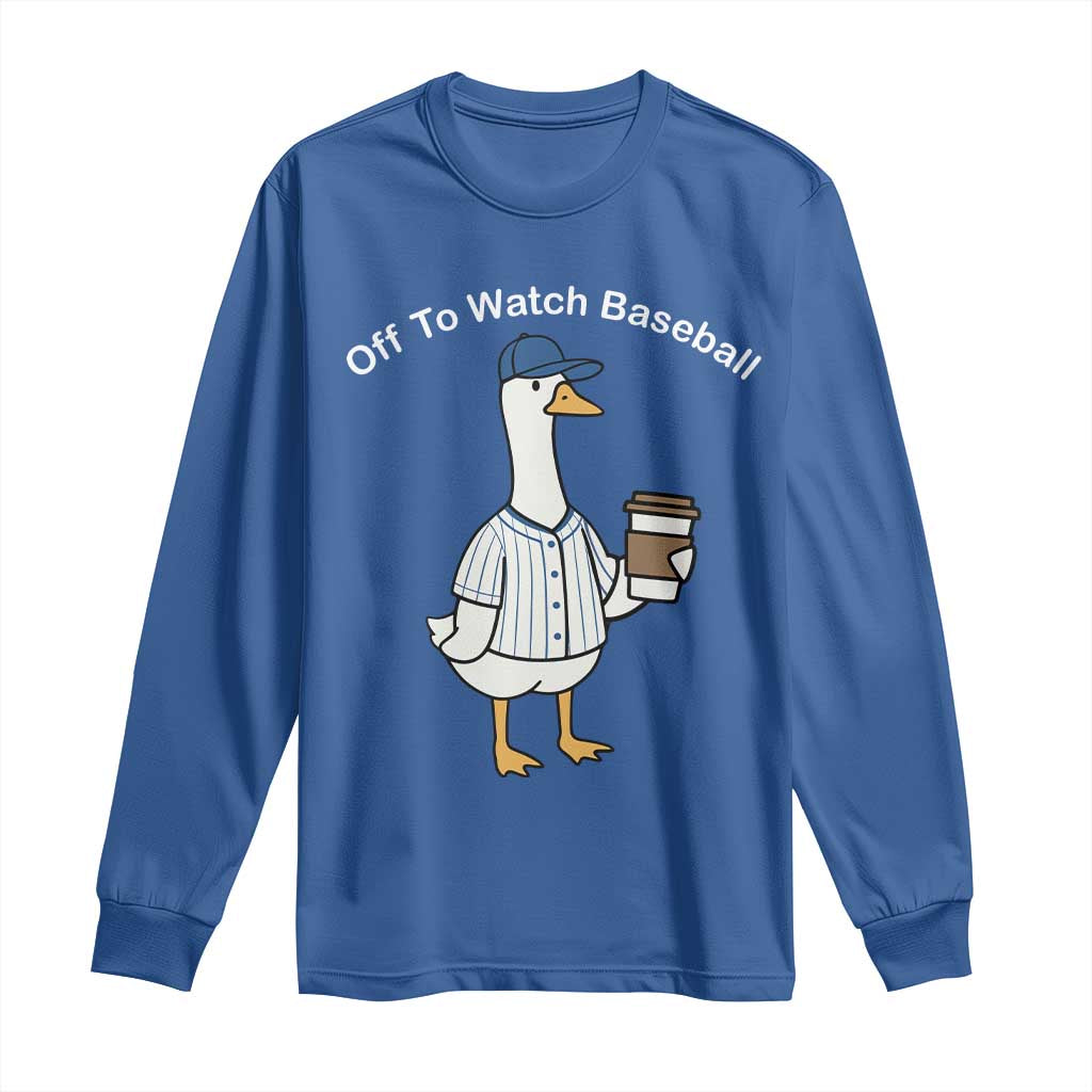 Funny Baseball Mom Goose Long Sleeve Shirt Funny Sports Game Day