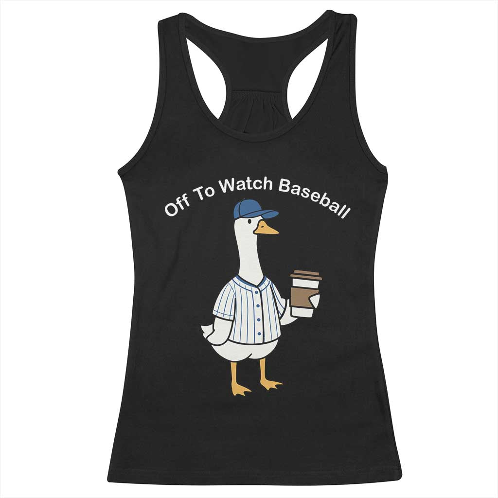 Funny Baseball Mom Goose Racerback Tank Top Funny Sports Game Day