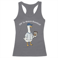 Funny Baseball Mom Goose Racerback Tank Top Funny Sports Game Day