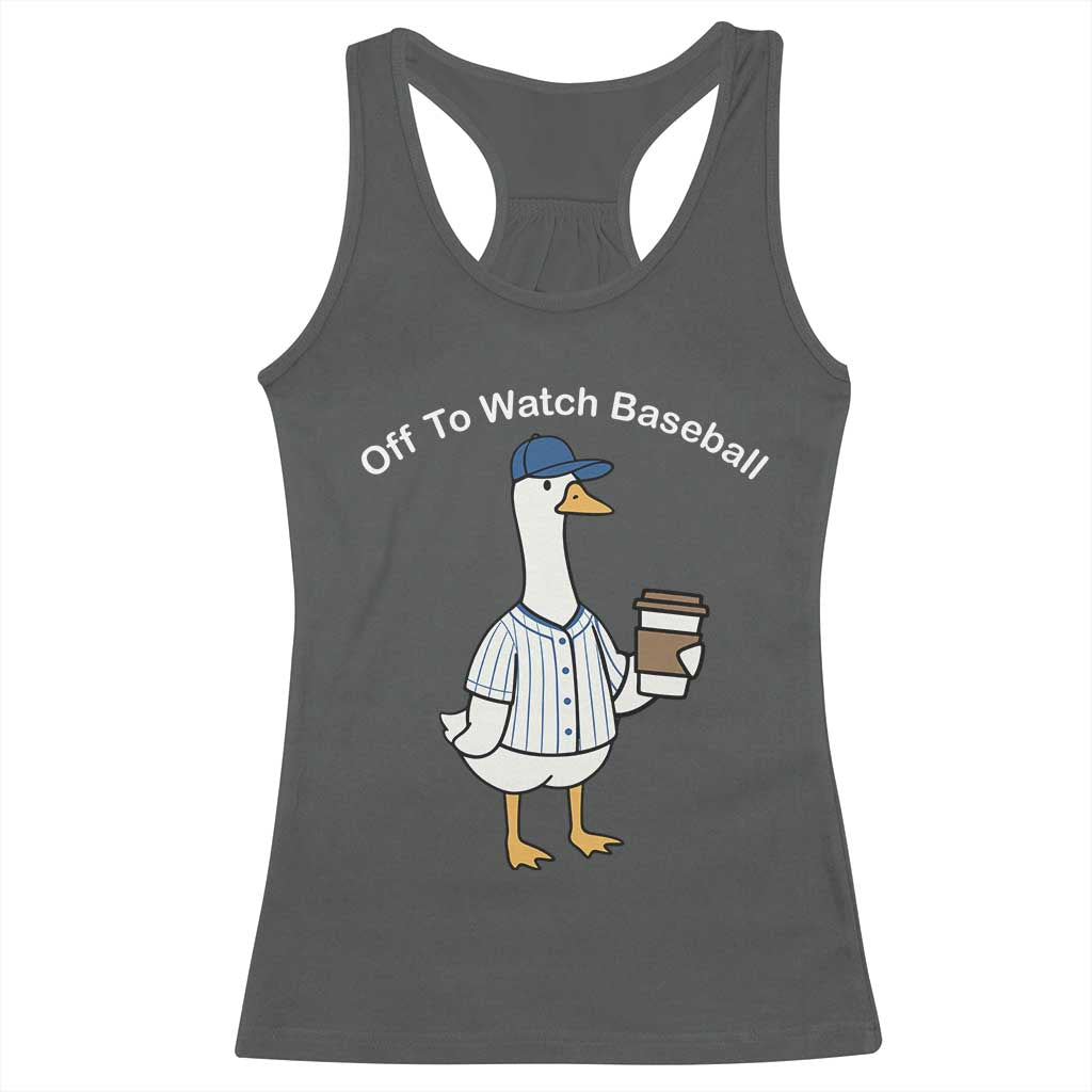 Funny Baseball Mom Goose Racerback Tank Top Funny Sports Game Day