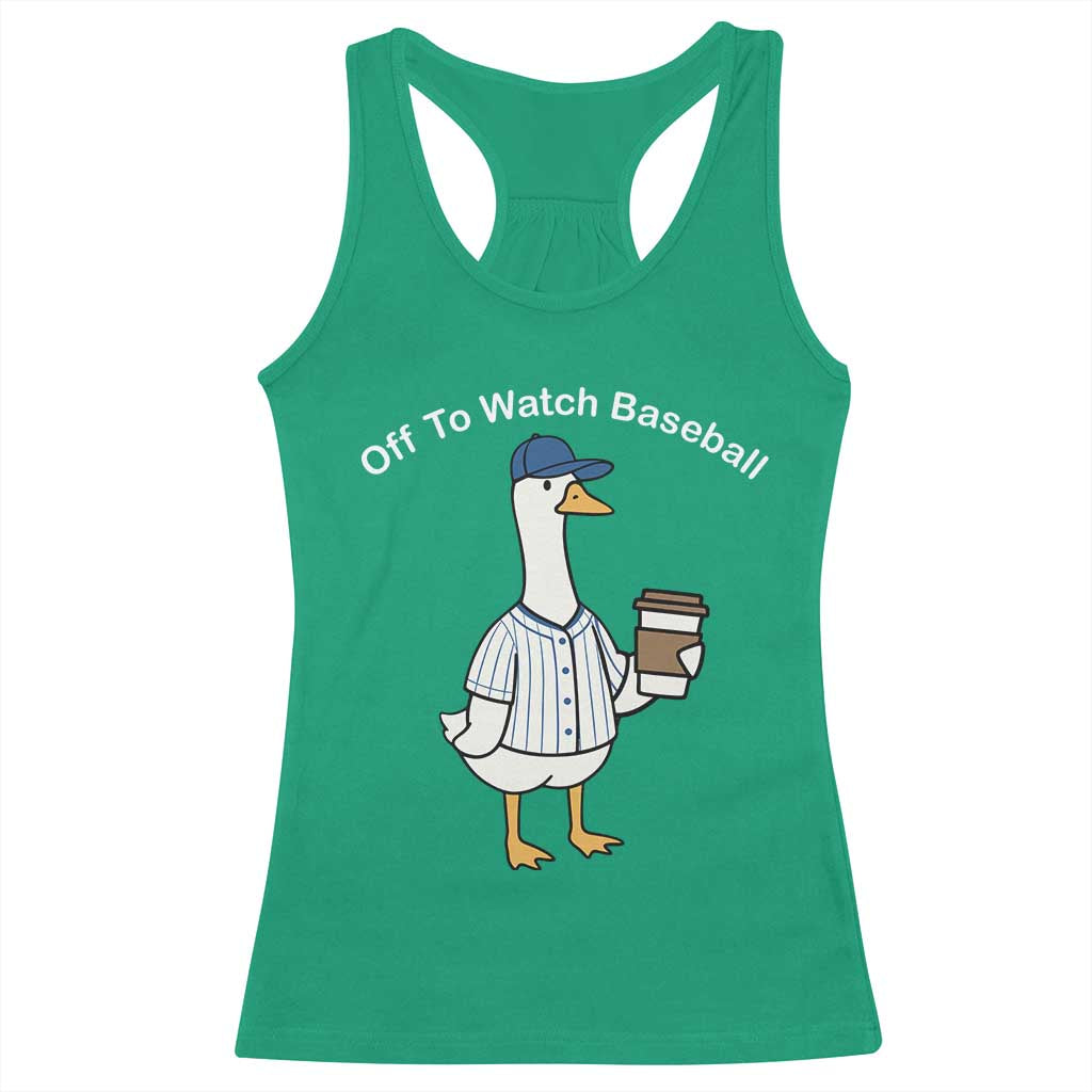 Funny Baseball Mom Goose Racerback Tank Top Funny Sports Game Day