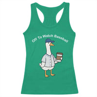 Funny Baseball Mom Goose Racerback Tank Top Funny Sports Game Day