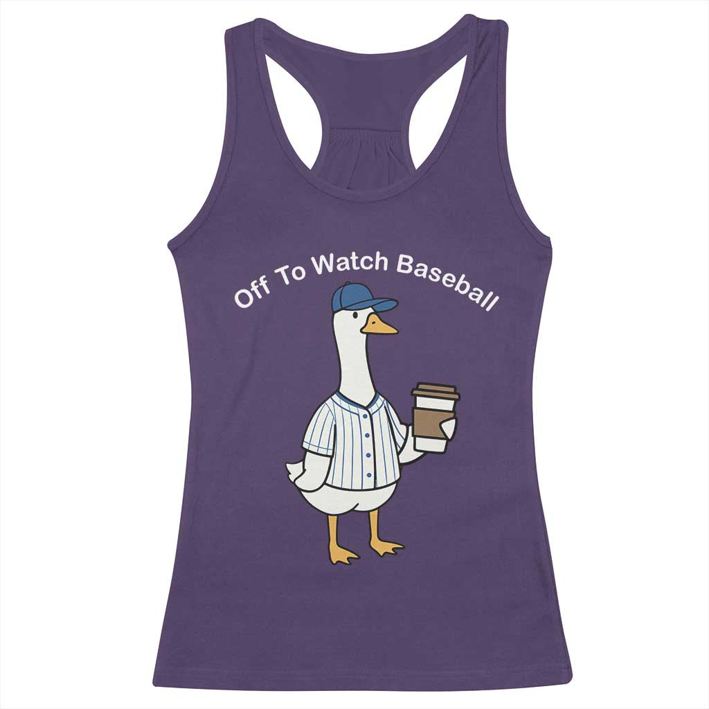 Funny Baseball Mom Goose Racerback Tank Top Funny Sports Game Day