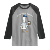 Funny Baseball Mom Goose Raglan Shirt Funny Sports Game Day