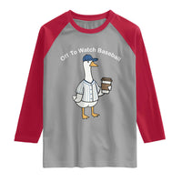 Funny Baseball Mom Goose Raglan Shirt Funny Sports Game Day