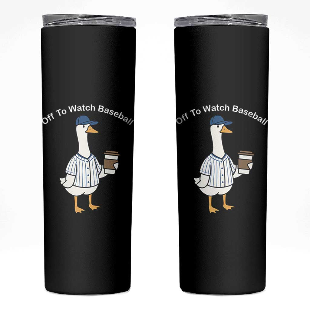 Funny Baseball Mom Goose Skinny Tumbler Funny Sports Game Day