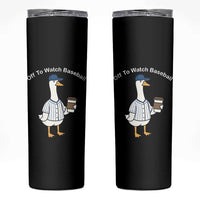 Funny Baseball Mom Goose Skinny Tumbler Funny Sports Game Day