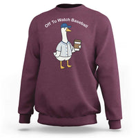 Funny Baseball Mom Goose Sweatshirt Funny Sports Game Day