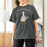 Funny Baseball Mom Goose T Shirt For Women Funny Sports Game Day