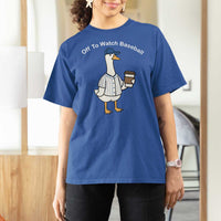 Funny Baseball Mom Goose T Shirt For Women Funny Sports Game Day