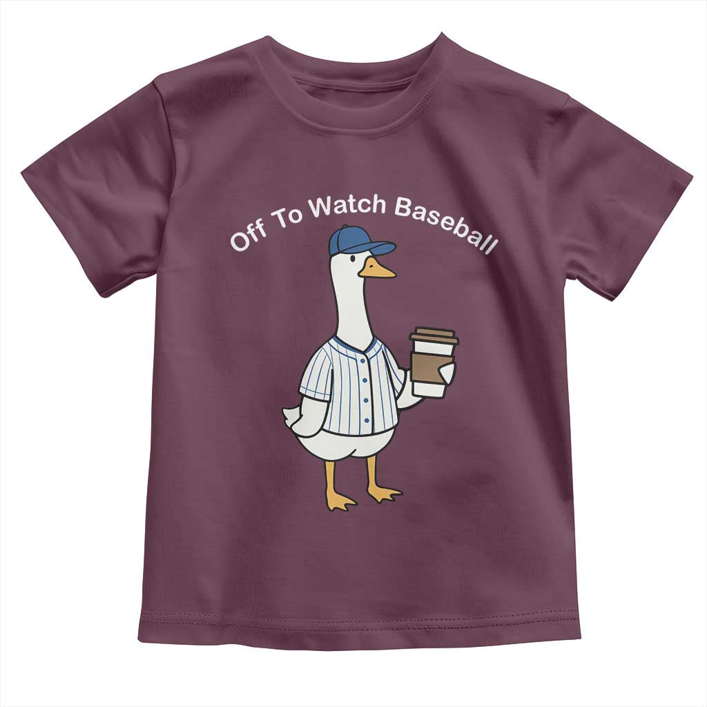 Funny Baseball Mom Goose Toddler T Shirt Funny Sports Game Day