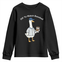 Funny Baseball Mom Goose Youth Sweatshirt Funny Sports Game Day
