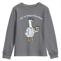 Funny Baseball Mom Goose Youth Sweatshirt Funny Sports Game Day