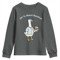 Funny Baseball Mom Goose Youth Sweatshirt Funny Sports Game Day