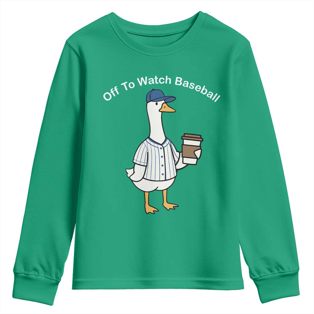 Funny Baseball Mom Goose Youth Sweatshirt Funny Sports Game Day