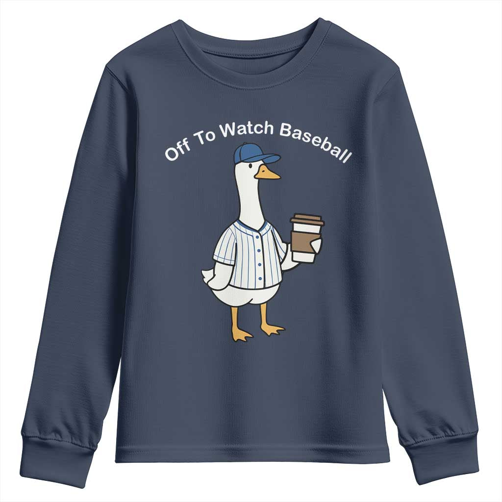 Funny Baseball Mom Goose Youth Sweatshirt Funny Sports Game Day