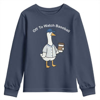 Funny Baseball Mom Goose Youth Sweatshirt Funny Sports Game Day