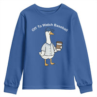 Funny Baseball Mom Goose Youth Sweatshirt Funny Sports Game Day