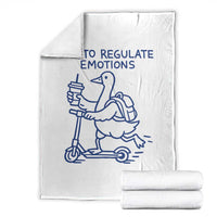 Funny Goose Psychologist Throw Blanket Off To Regulate Emotions Mental Health Counselor