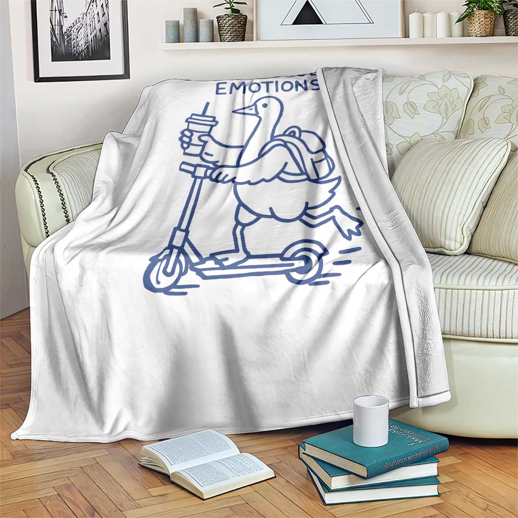 Funny Goose Psychologist Throw Blanket Off To Regulate Emotions Mental Health Counselor