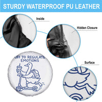 Funny Goose Psychologist Spare Tire Cover Off To Regulate Emotions Mental Health Counselor