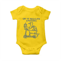 Funny Goose Psychologist Baby Onesie Off To Regulate Emotions Mental Health Counselor
